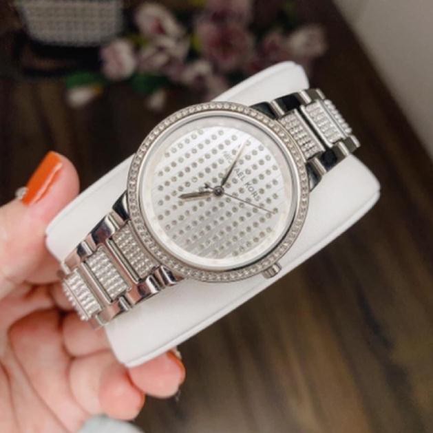 Sale Đồng Hồ Nữ MICHAEL KORS GABBI MK3984 SILVER 33MM Fullbox Hãng