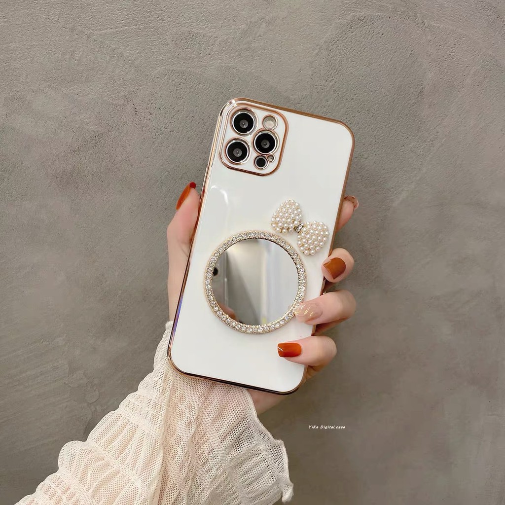 Ốp Điện Thoại Mềm Tráng Gương Mạ Điện 13 pro max Cho iphone 678 plus 1112 promax
