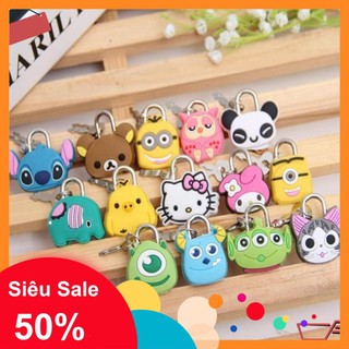 Ổ khóa mini hình thú dễ thương, chuyên dùng khóa balo, vali, túi xách... khóa chắc chắn 5666