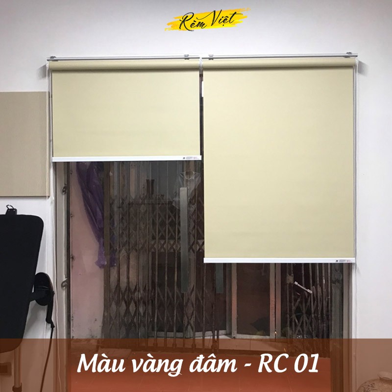 Rèm Cuốn Trơn Cửa Sổ Cửa Kính, Cản Sáng 100%, Chống Nắng Nóng