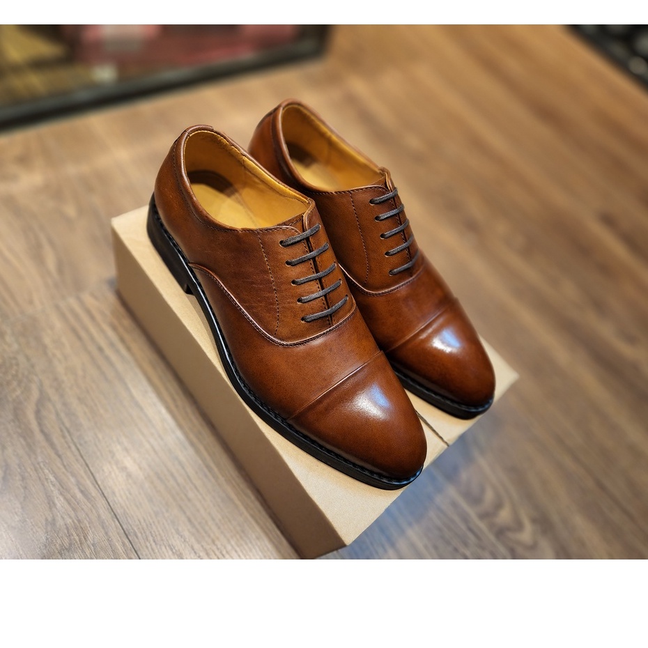 Giày Oxford Nam Da Thật Westman W067MT Màu Light Brown thumbnail