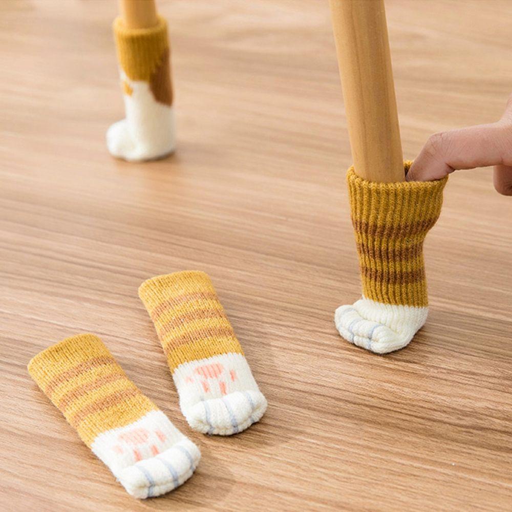 Vỏ Bọc Chân Ghế Đan Len Giảm Tiếng Ồn Tiện Dụng