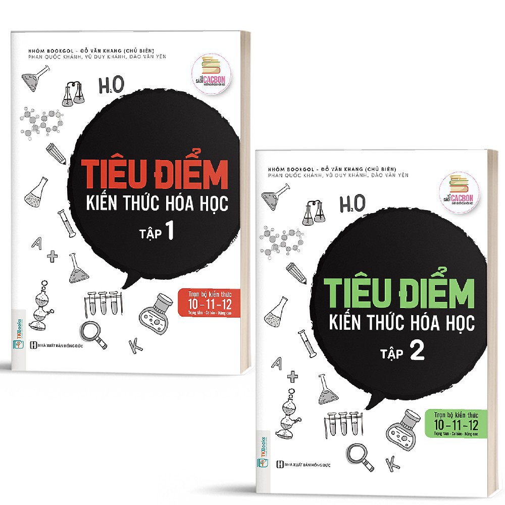 Sách - Combo Tiêu Điểm Kiến Thức Hóa Học (Tập 1 + 2)