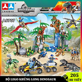 Đồ chơi lắp ghép mô hình Khủng Long DINOSAUR WORLD dạng Hộp Giấy cho bé từ 5 tuổi