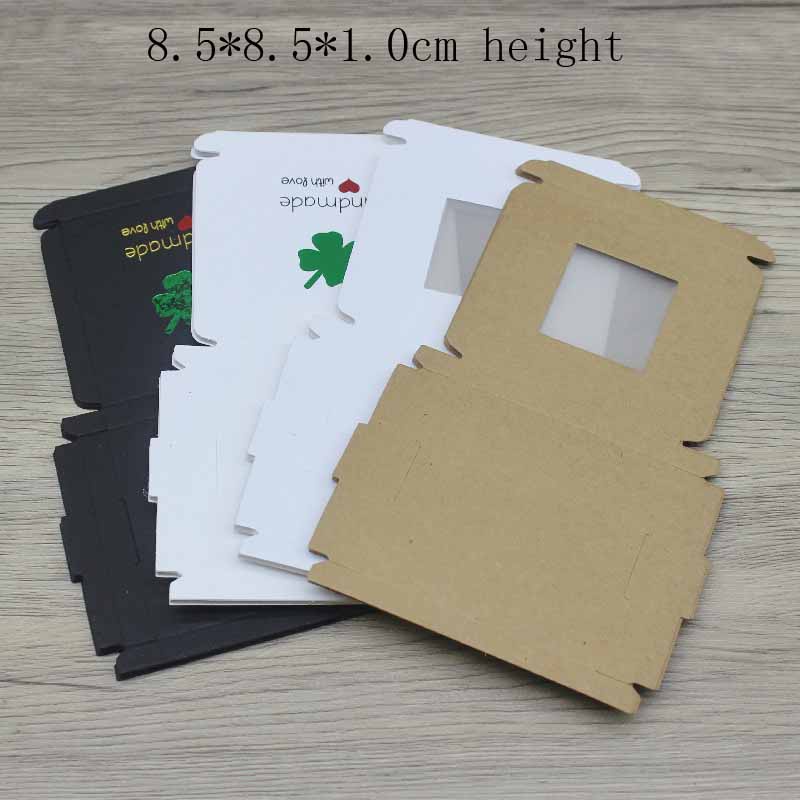 Bộ 10 Hộp Quà 8.5x8.5x1cm Tự Làm Họa Tiết Xinh Xắn