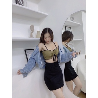 Crop Dây Rút Xéo Yoona