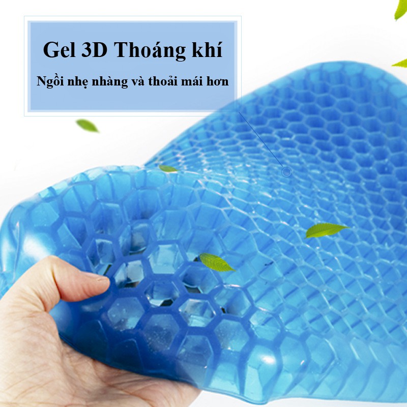 Đệm Gel Lót Ghế Văn Phòng, Lót yên xe máy xe ô tô Thoáng Khí Siêu mềm