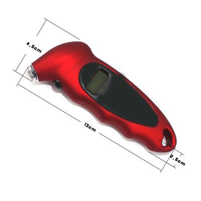 Máy đo áp suất điện tử lốp xe máy ô tô có đèn led dùng được ban đêm hiển thị 4 loại đơn vị đo lường