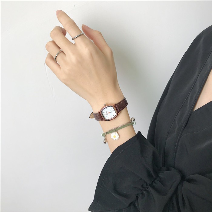 Đồng Hồ Nữ RATE Dây Nâu Mặt Vuông Cá Tính - Đồng Hồ Thời Trang Chính Hãng | BigBuy360 - bigbuy360.vn