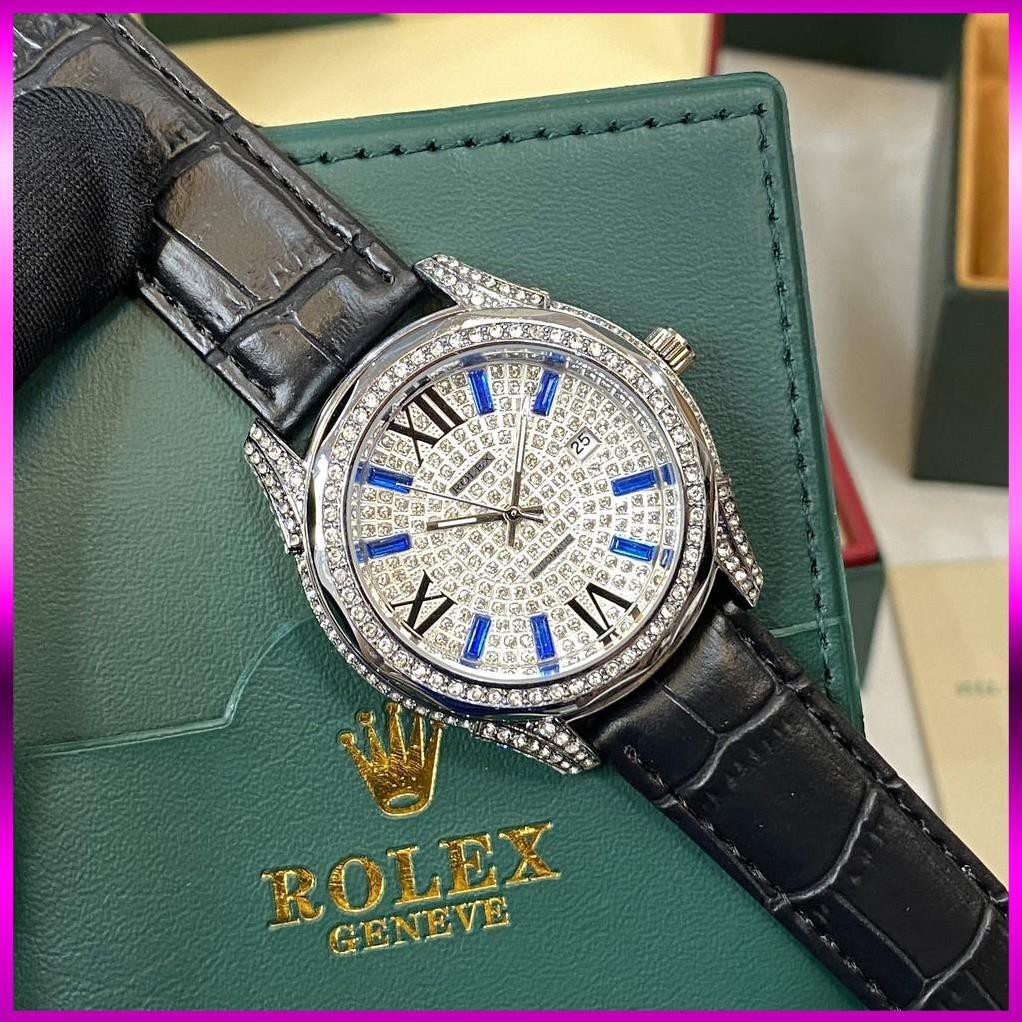 [Độc quyền - Được xem hàng] Đồng hồ nam Rolex bản full diamonds cao cấp - tặng hộp như ảnh watchauto