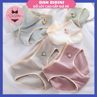 Quần Lót Nữ Cotton gân tăm kháng khuẩn chống viêm viền chun dễ chịu thoải mái mã 8020