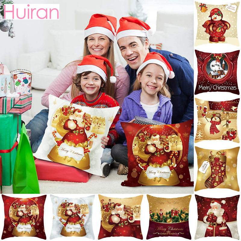 Áo gối trang trí Giáng Sinh dễ thương dễ thương 45x45cm