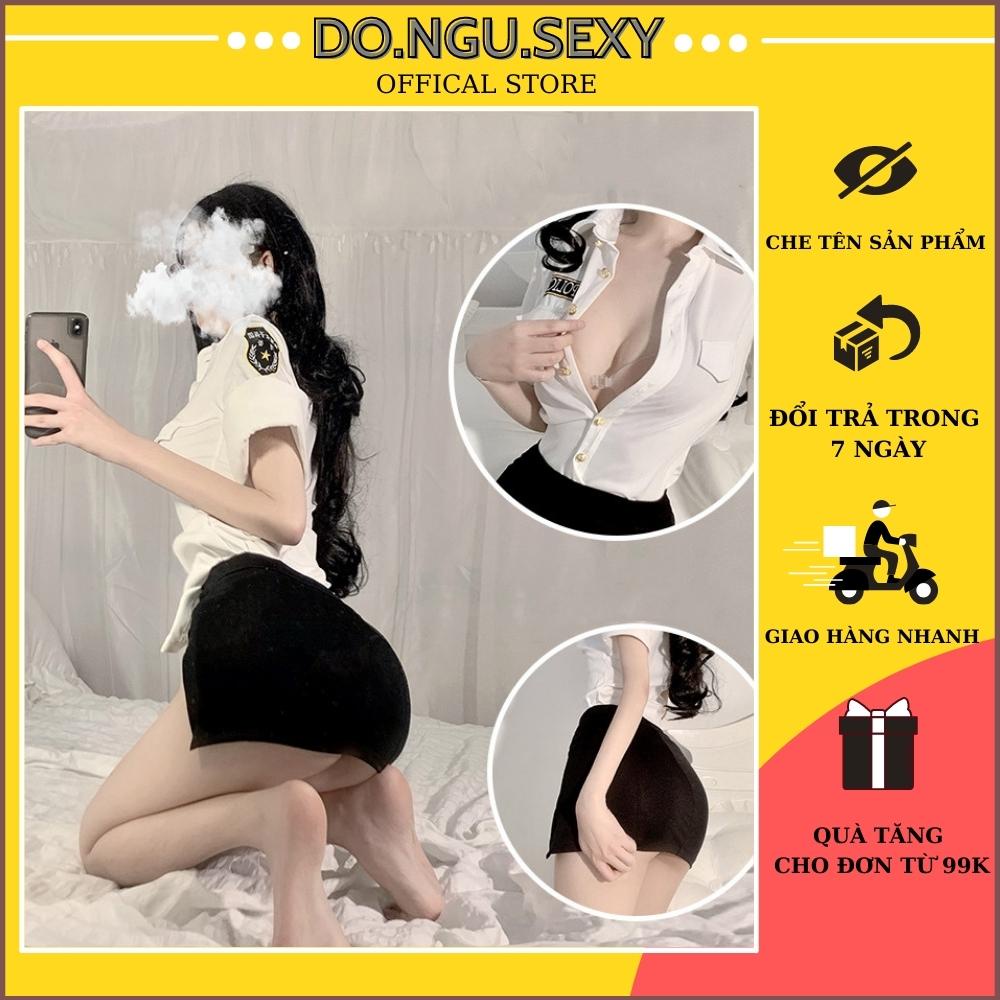 Đồ Ngủ Sexy cosplay Cảnh sát Quyến Rũ Gợi cảm