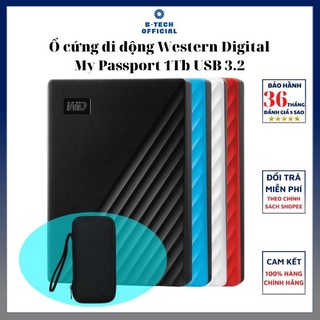 Ổ cứng di động Western Digital My Passport 1Tb USB3.2 - Hàng chính hãng