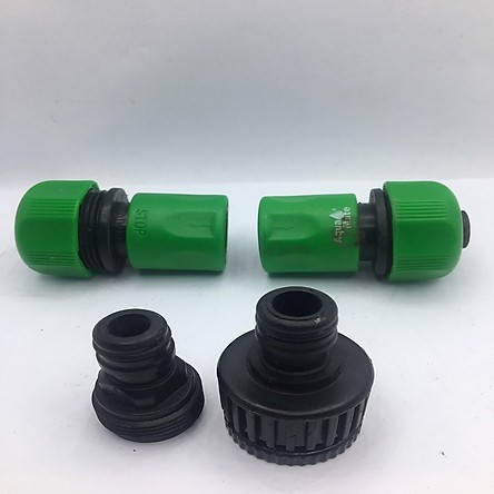 COM BO 02 BỘ  cút nối nhanh, bằng nhựa, D12mm, dùng kết nối ống mềm và thiết bị phun tưới nông nghiệp