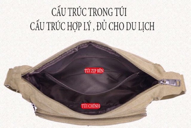 Túi Đeo Chéo Nam, Túi Đeo Nam, Túi Đeo Chéo Nam Hàn Quốc, Túi Vải Bố, Túi Đeo Chéo Nam Thời TrangTúi Đeo Chéo Nam Vải Bố