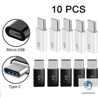 10 PCS USB 3.1 USB-C Type C Male To Micro USB Female Adapter Converter