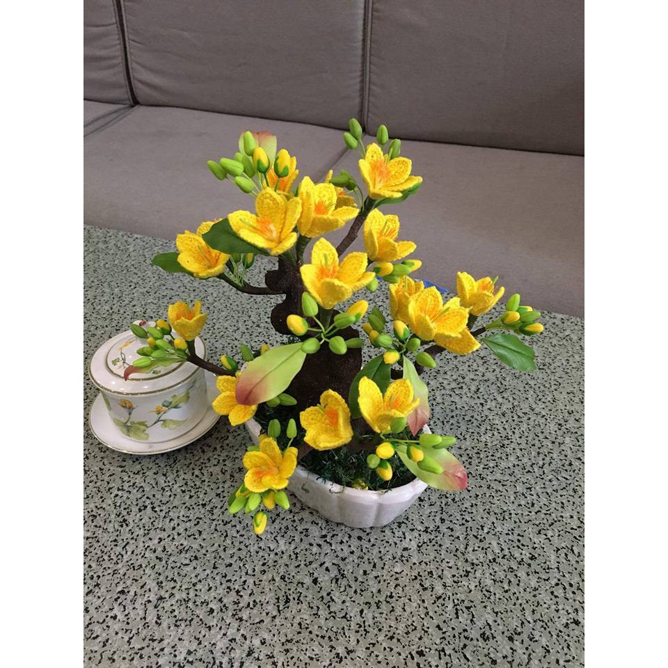 Sét phụ kiện làm 20 hoa mai, hoa đào