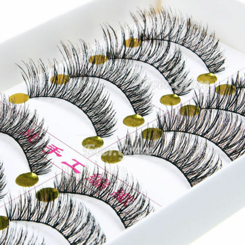 [Hàng mới về] Set 10 cặp lông mi giả màu đen tự nhiên M14