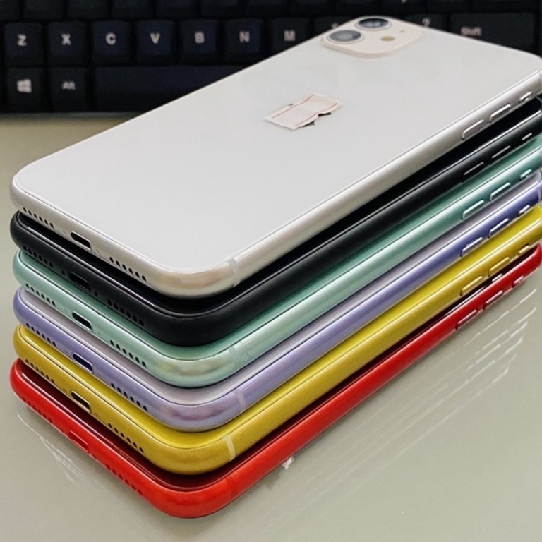 Mô hình trưng bày ip11 màu vàng, đen, đỏ, tím, trắng, xanh ngọc