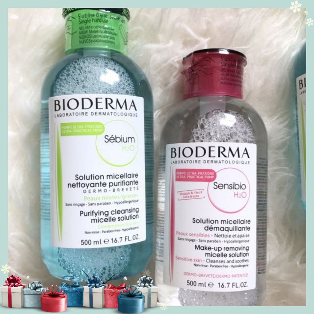 Nước tẩy trang BIODERMA Sensibio H2O Pháp Nắp Nhấn [ƯU ĐÃI]