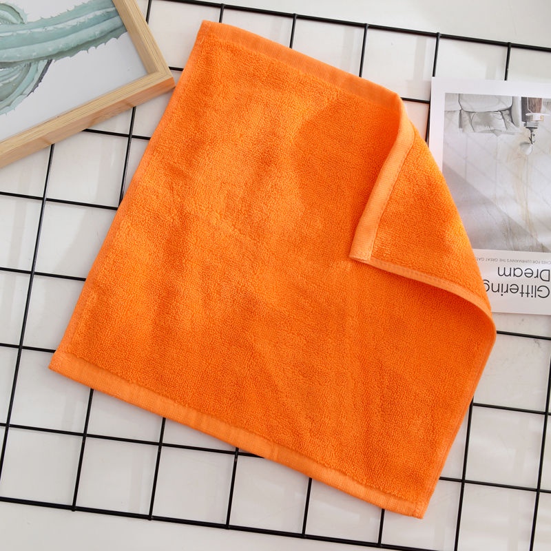 Khăn Cotton Vuông Nhỏ Màu Trắng Đậm, Cà Phê, Màu Xanh Dương Đậm