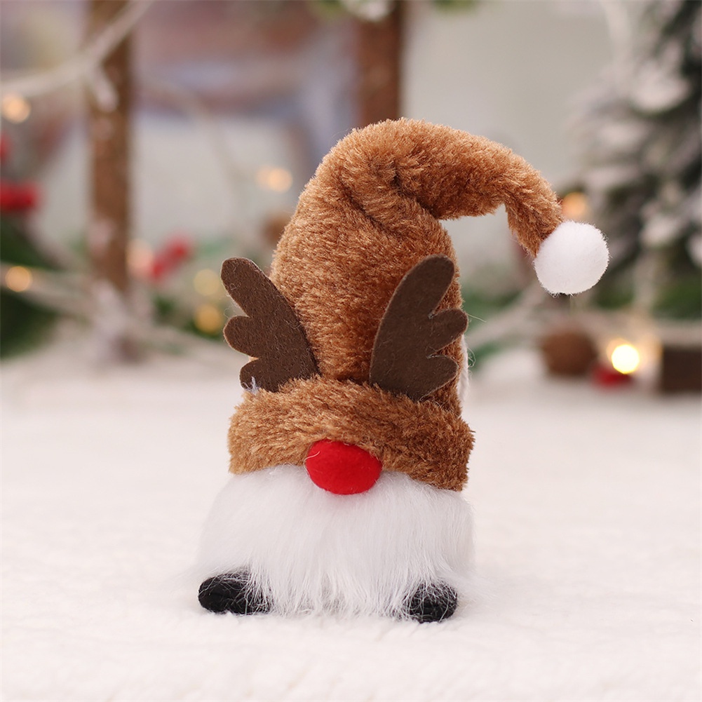 Đồ trang trí Giáng sinh Gnomes sang trọng có đèn LED phát sáng cho búp bê vô danh