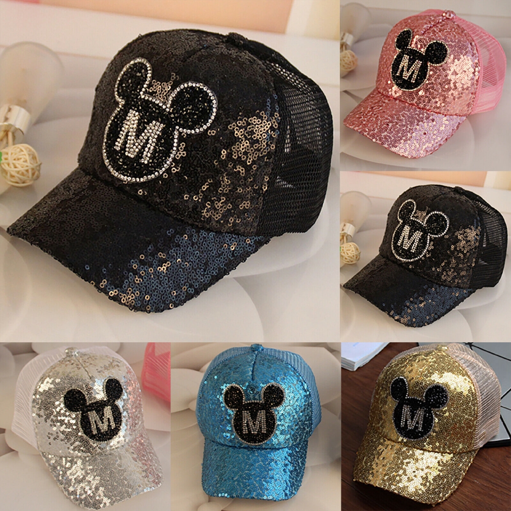 Mũ lưỡi trai hình chuột mickey thích hợp cho bé trai và bé gái