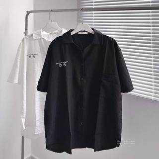 Áo Sơ Mi Chữ HÀN - phông ulzzang oversize