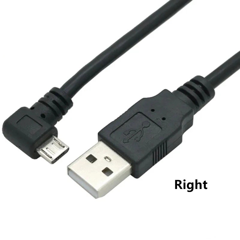 Cáp Sạc Đầu Bẻ Góc 90 Độ Cổng Micro USB Sang USB 25cm 50cm