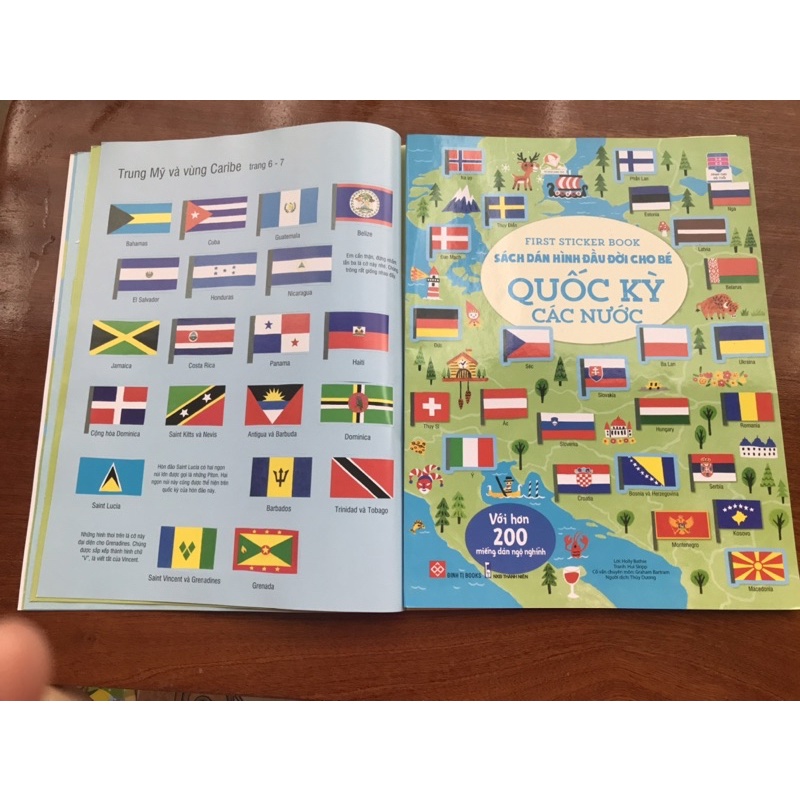 Sách - First Sticker Book - Sách Dán Hình Đầu Đời Cho Bé - Quốc Kỳ Các Nước