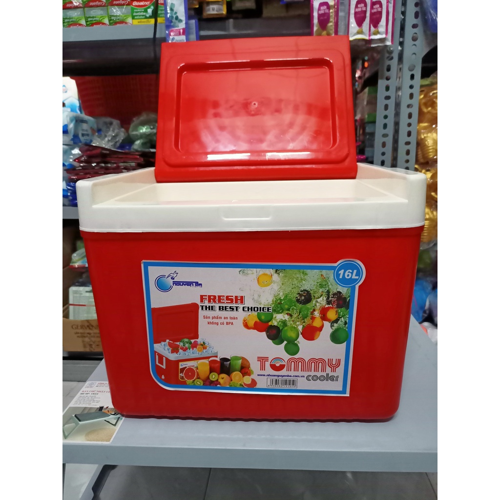 Thùng đá chữ nhật tommy cooler - NGUYÊN BA - 12L,16L,24L