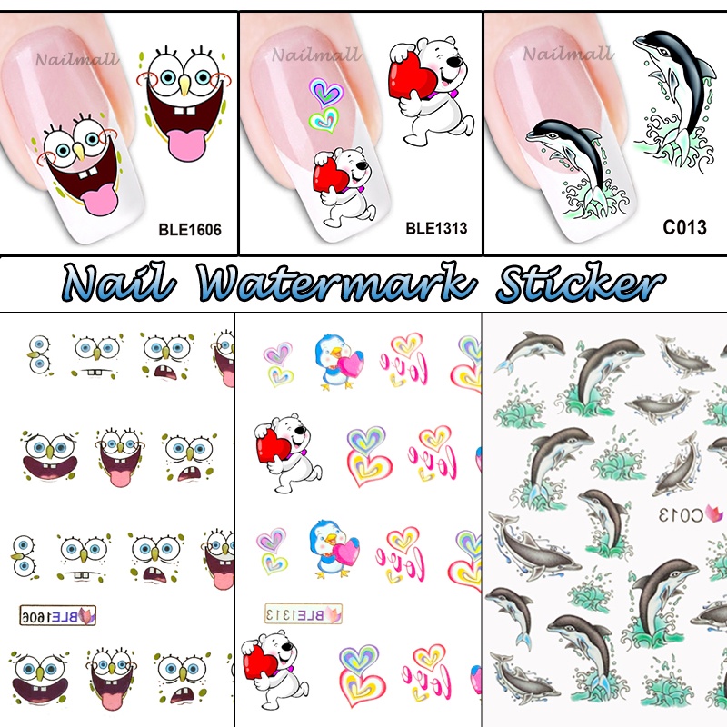 Miếng Dán 3D Trang Trí Móng Tay