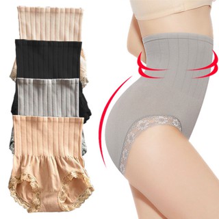 Quần lót gen bụng cạp cao viền ren