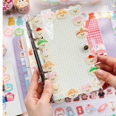 STICKER WASHI DẠNG CUỘN HÌNH DỄ THƯƠNG ĐỂ TRANG TRÍ