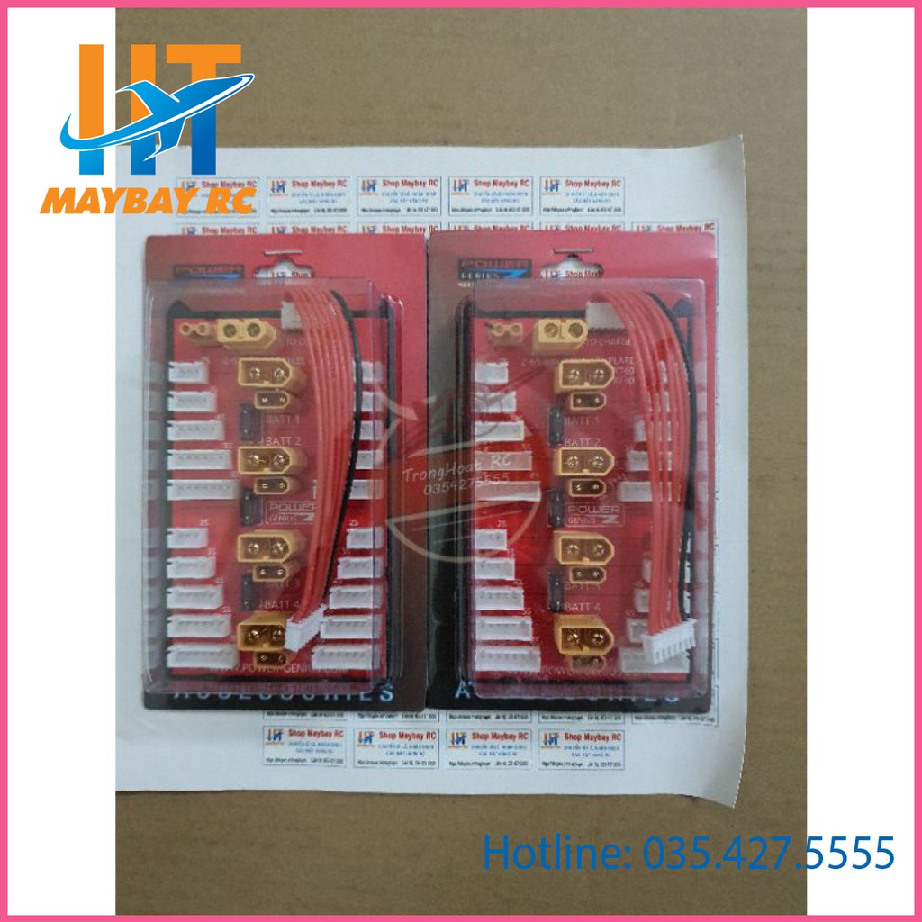 Vỉ Sạc Song Song Có Cầu Chì 2S-6S Jack XT60 Và XT30 Loại Tốt