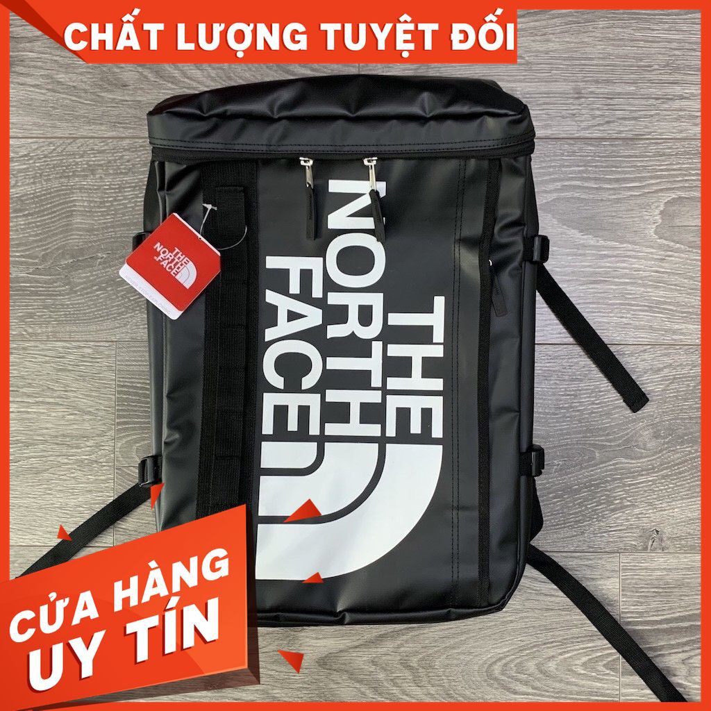 Balo Nam Nữ Thời Trang The North Face Fuse Box - Màu đen chữ trắng