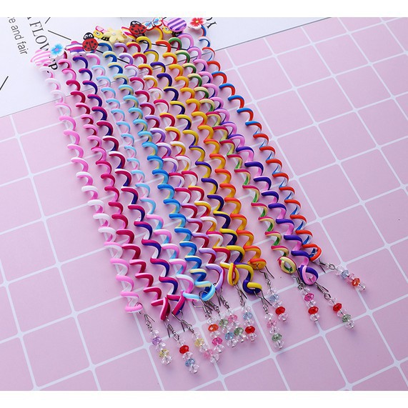 Set 2 phụ kiện bện tóc tạo kiểu nhiều màu thời trang nữ