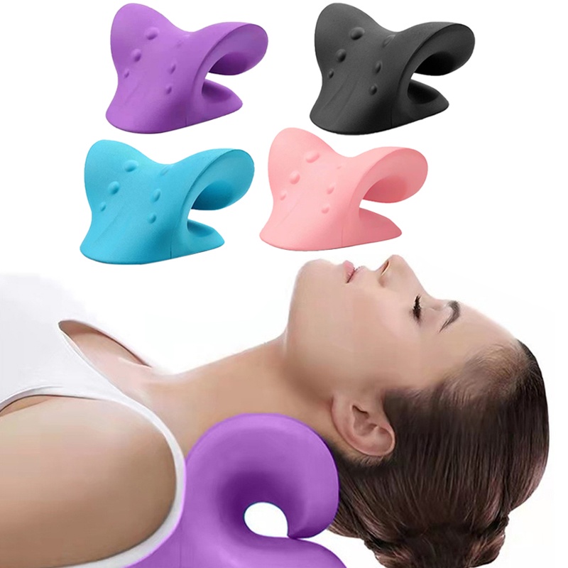Gối Massage Kéo Căng Cơ Vai Và Cổ Giúp Thư Giãn Giảm Đau Cột Sống