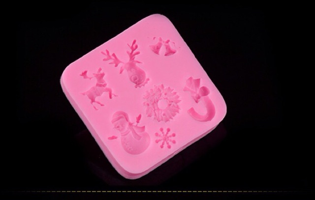 Khuôn Silicon 3D Làm Kẹo Đường Trang Trí Noel