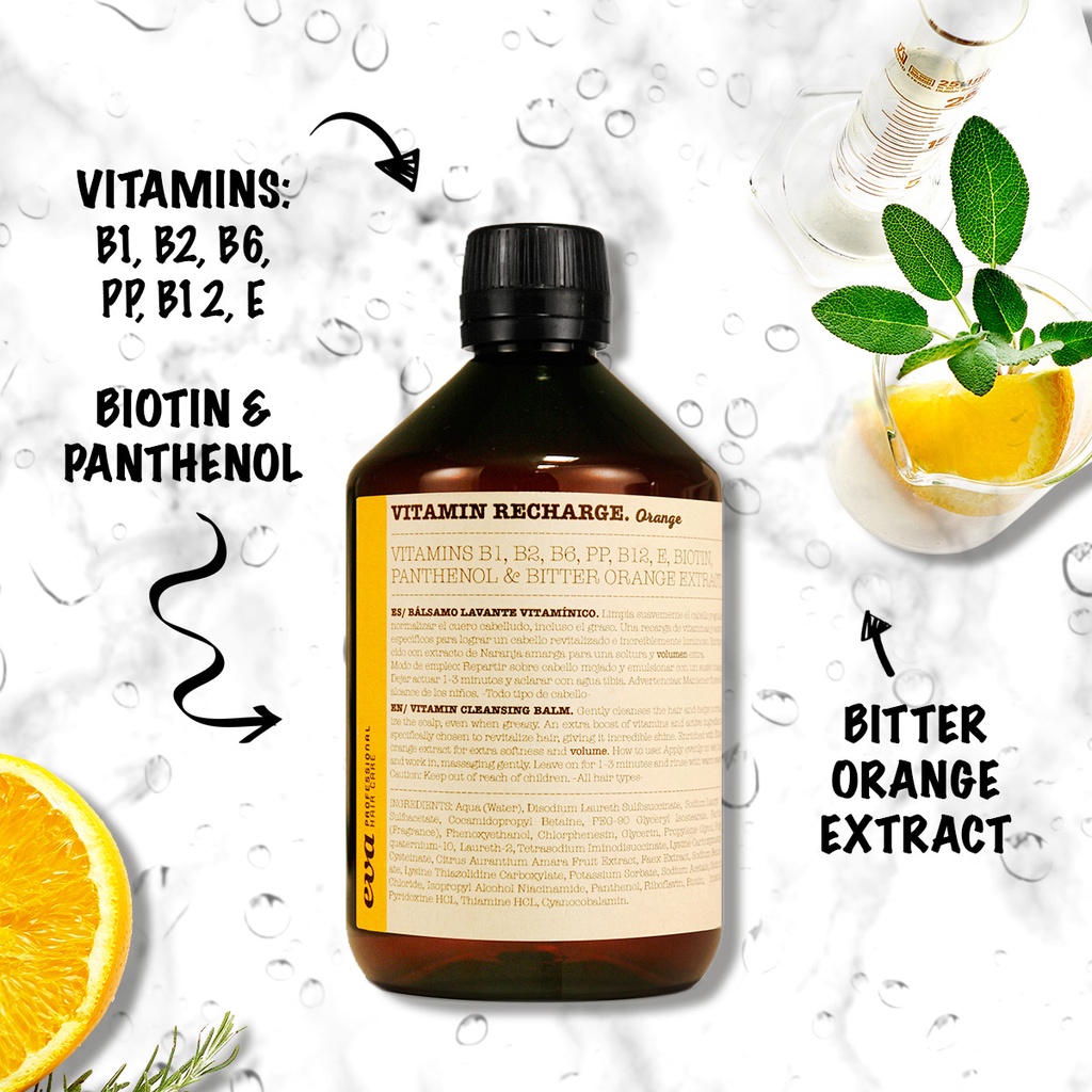 Dầu gội phục hồi và kích thích mọc tóc Vitamin Recharge - Eva Professional