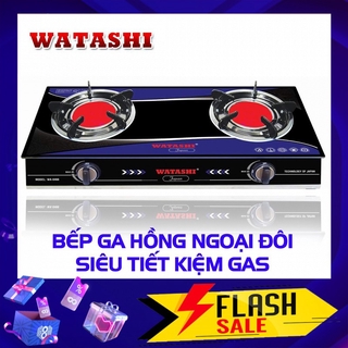 Bếp gas hồng ngoại mặt kính cường lực, điếu đúc gang Watashi WA 0466 - Tiết kiệm gas 35%