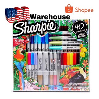 Set khổng lồ 40 bút Sharpie màu chính hãng USA