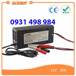 Sạc bình ắc quy thông minh tự động ngắt khi đầy 12V-20A