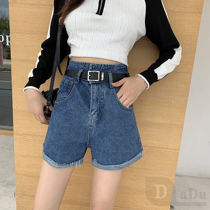 Quần short jean rách daduhey dáng ôm plus size thời trang mùa hè cho nữ