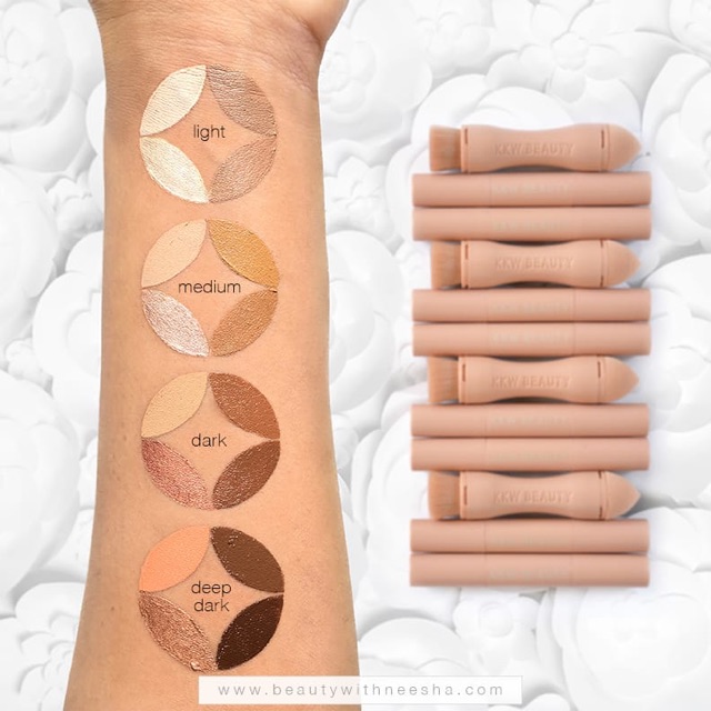 KKW Beauty - Set 2 Cây Tạo Khối Bắt Sáng Hai Đầu KKW Beauty - Creme Contour & Highlight Set | BigBuy360 - bigbuy360.vn