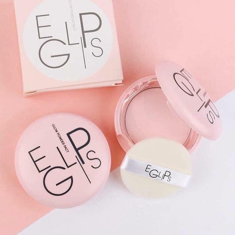 Phấn phủ Eglips GLOW POWER PACT màu hồng