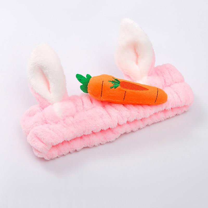 Băng đô cài tóc vải bông lông kiểu Hàn Quốc dễ thương