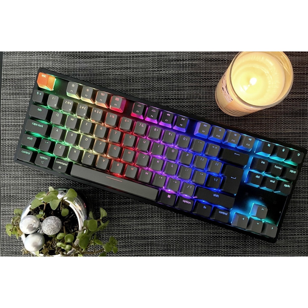 Bàn phím cơ Keychron K8 Nhôm RGB Hot Swap Hàng chính hãng