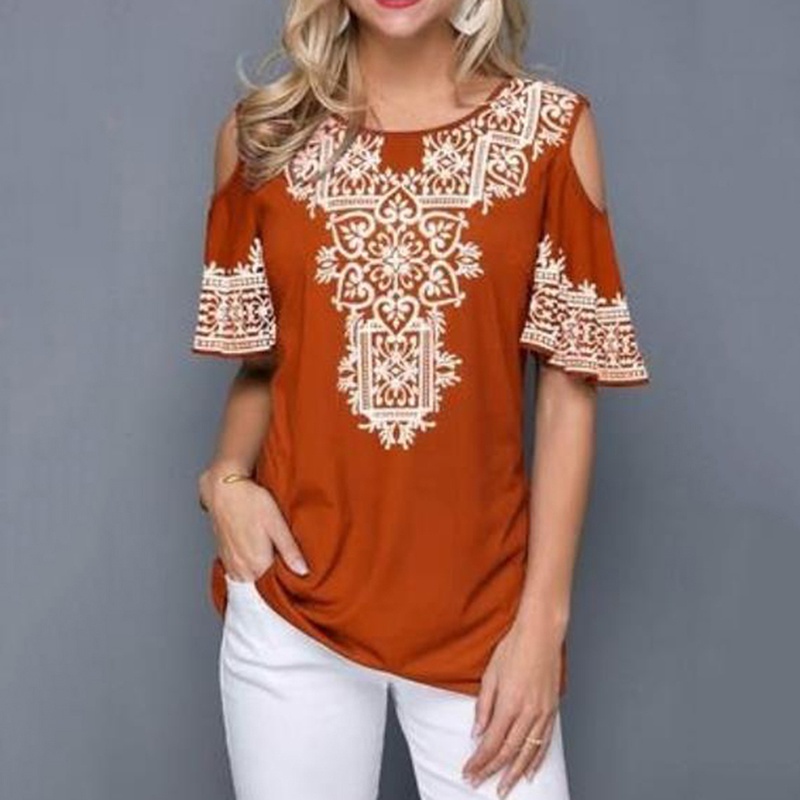 Áo Thun Tay Ngắn Cổ Tròn Dáng Rộng In Họa Tiết Thời Trang Mùa Hè Cho Nữ | BigBuy360 - bigbuy360.vn